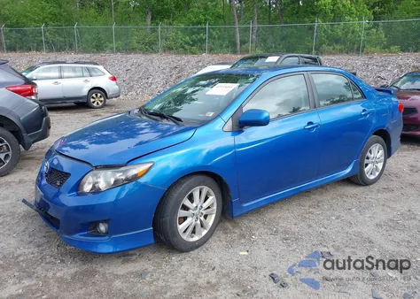 2009 Toyota Corolla S из США, поврежденный, VIN 2T1BU40E09C142724